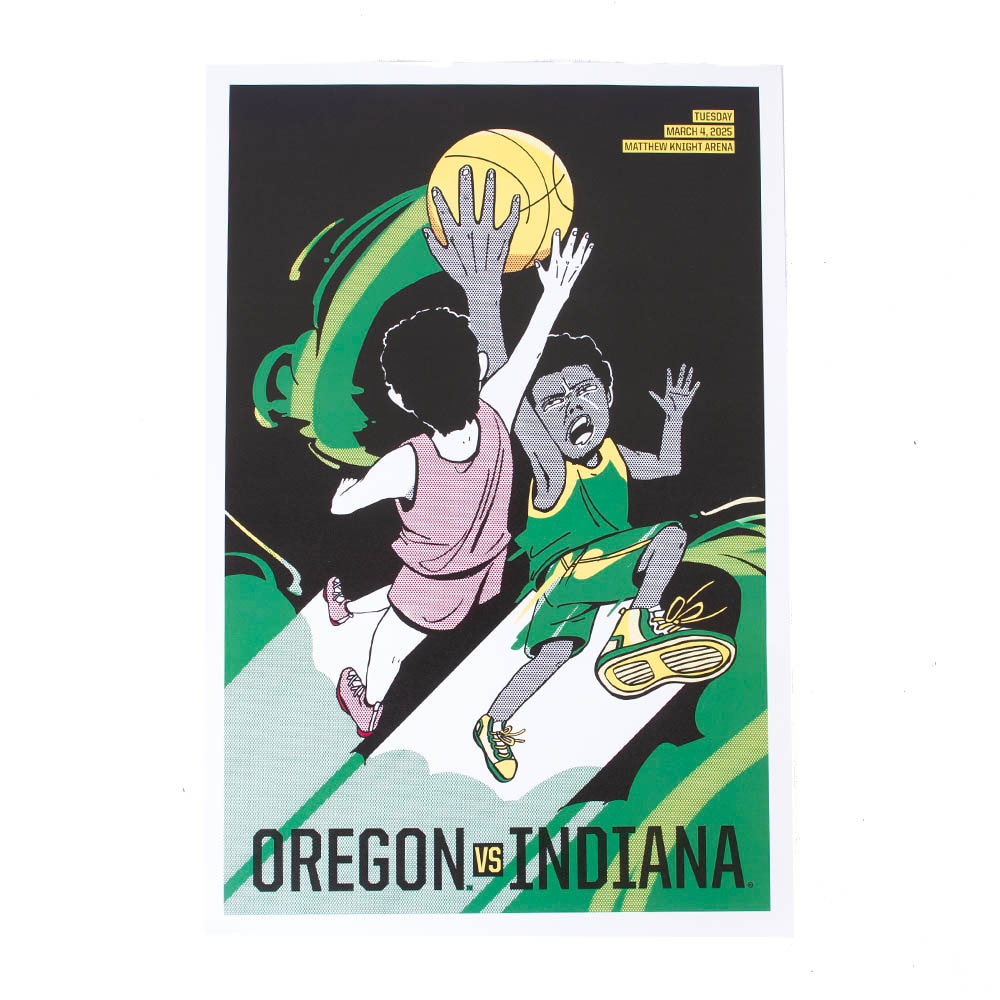 Ducks Spirit, Posters, Gifts, 12"x18", Basketball, Indiana Game, 916366